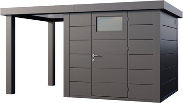 Telluria Classico 2424 Gerätehaus inkl. Anbau 1.68m links anthrazit (3953)