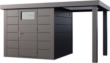 Telluria Classico 2424 Gerätehaus inkl. Anbau 1.68m rechts anthrazit (3954)