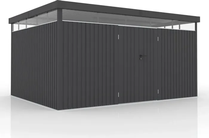 Juskys Luzern Metall Gerätehaus 396x294cm grau (301289)