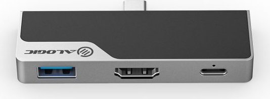 Alogic Ultra Series USB-C Dock Nano Mini, Space Grey, USB-C 3.0 [Stecker] (ULDNAMN-UA-SGR)