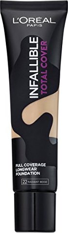 L'Oréal Infallible Total Cover Foundation 22 radiant beige, 35g