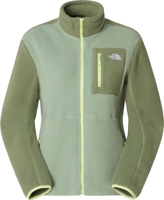 The North Face Yumiori Fleece Full Zip Funktionsjacke slate moss/bark mist/astro lime (Damen) (NF0A8E88-EQB)