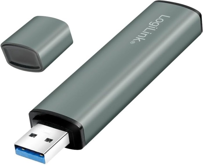 LogiLink USB 3.2 Gen 2 2-Port Hub with Card Reader, USB-A 3.1 [Stecker] (UA0394)