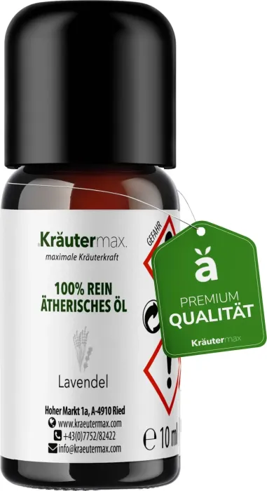Kräutermax Lavendel 100% ätherisches Duftöl, 10ml