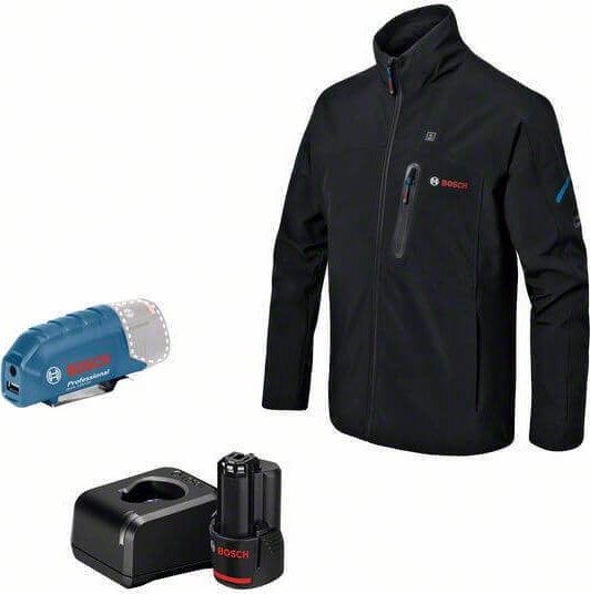 Bosch Professional GHJ 12+18V XA Beheizbare Jacke S inkl. Akku 2.0Ah (Unisex) (06188000FX)
