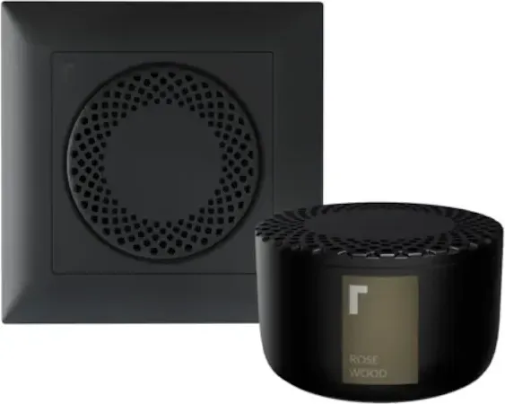 revoltab Smart Diffuser Hide + Raumduftkapsel Rose Wood schwarz