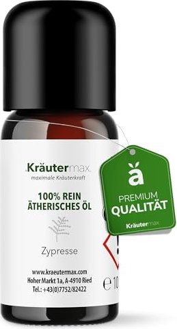 Kräutermax Zypresse 100% ätherisches Duftöl, 10ml