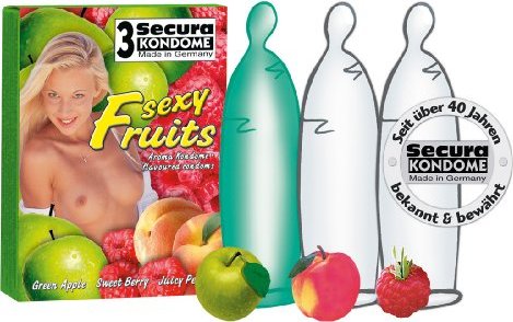 Secura Sexy Fruits, 3 Stück