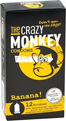 The Crazy Monkey Condoms Banana, 12 Stück (21308)