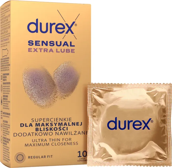 Durex Sensual Extra Lube, 10 Stück
