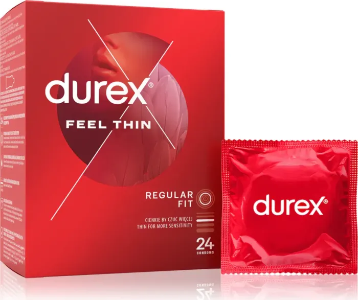 Durex Feel Thin Regular Fit, 24 Stück