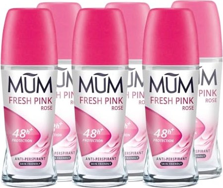 Mum Fresh Pink Rose Deodorant Roll-On, 50ml