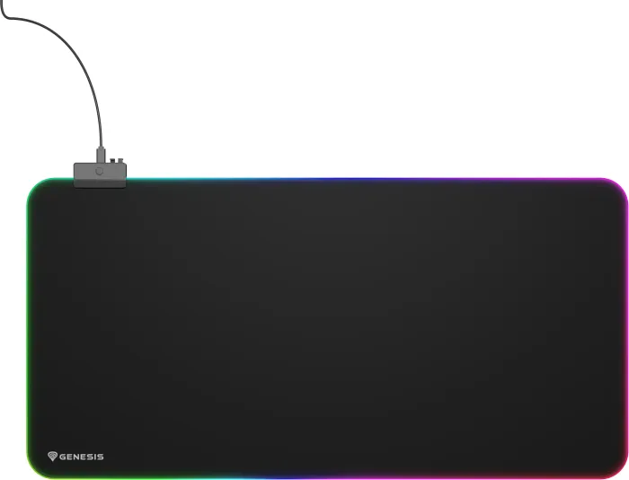 Genesis Boron 500 XXL RGB Gaming Mousepad, 800x400mm, schwarz (NPG-2110)