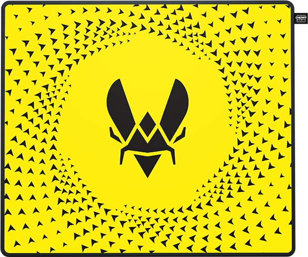 Cherry Xtrfy GP5 Vitality Yellow Large Gaming Mauspad, 460x400mm, gelb/schwarz (JA-G0546)