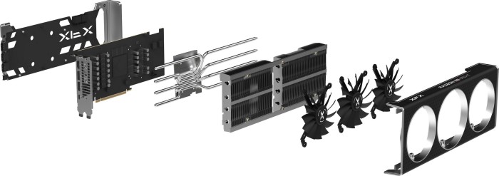 XFX Speedster QICK 319 Radeon RX 6750 XT Core Gaming, 12GB GDDR6, HDMI, 3x DP (RX-675XYJFDP)