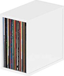 Glorius Record Box 55 Plattenregal weiß