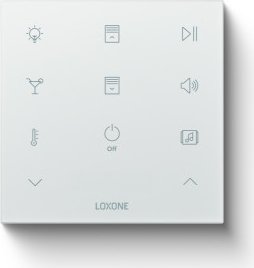 Loxone Touch Pure Flex Standard Audio Tree weiß, Bedienelement mit Multisensor (100548)