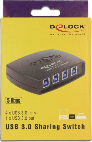 DeLOCK USB 3.0 Sharing Switch, 4-1, 4-fach (87724)