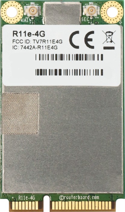 MikroTik RouterBOARD WWAN-Adapter, LTE, PCIe Mini Card (R11e-4G)