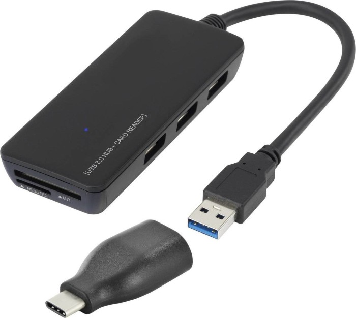 Renkforce Dual-Slot-Cardreader, USB-A/USB-C 3.0 [Stecker] (RF-4263366)