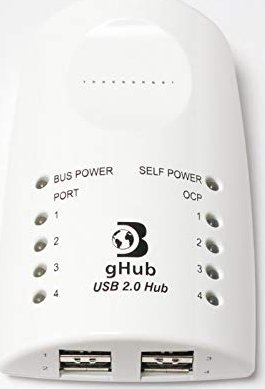 Dr. Bott gHub weiß USB-Hub, 4x USB-A 2.0 (12861)