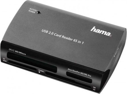 Hama 65in1 Multi-Slot-Cardreader, USB 2.0 Micro-B [Buchse] (00049009)