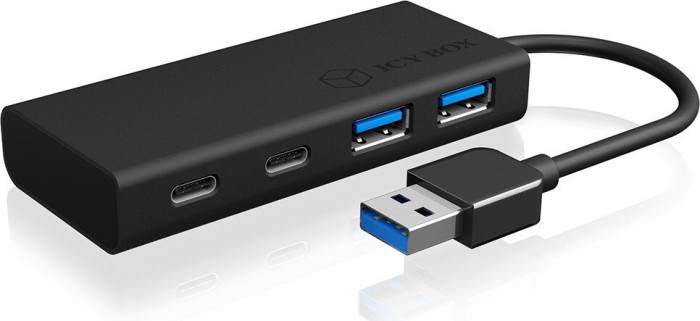 RaidSonic Icy Box IB-HUB1426-U3 USB-Hub, 2x USB-C 3.0, 2x USB-A 3.0, USB-A 3.0 [Stecker] (60493)