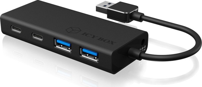 RaidSonic Icy Box IB-HUB1426-U3 USB-Hub, 2x USB-C 3.0, 2x USB-A 3.0, USB-A 3.0 [Stecker] (60493)