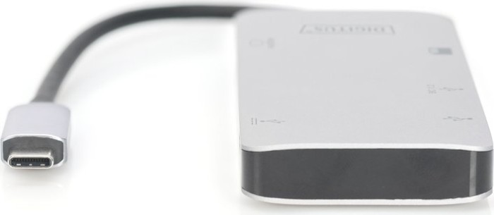 Digitus Multiport Dock, USB-Hub, Dual-Slot-Cardreader, USB-C 3.0 [Stecker] (DA-70874)