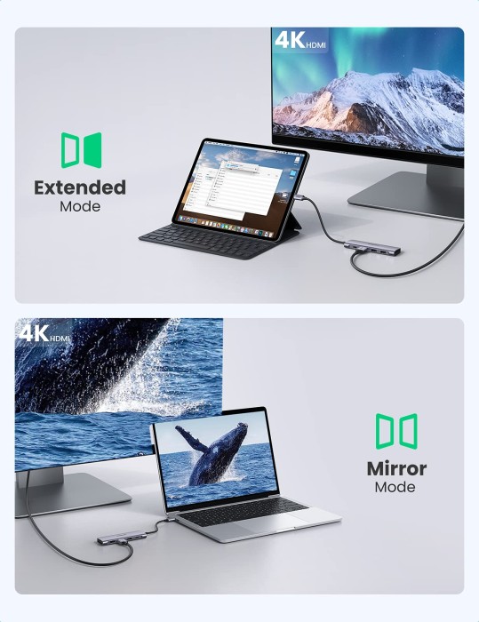 Ugreen 6-in-1 USB-C Hub, USB-C 3.0 [Stecker] (70411)