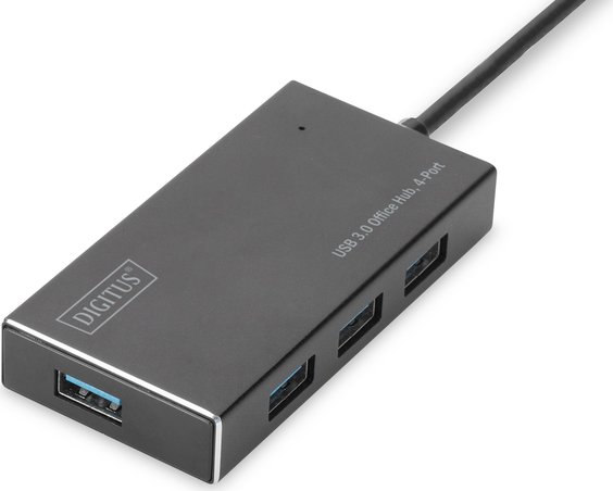 Digitus Office Hub, USB-Hub, 4x USB-A 3.0, USB-A 3.0 [Stecker] (DA-70240-1)