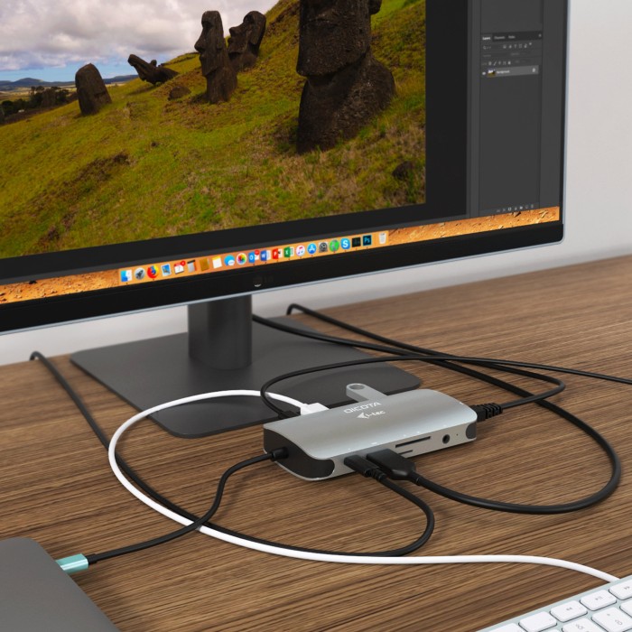 Dicota USB-C Mobile 10-in-1 Docking Station, USB-C 3.0 [Buchse] (D31955)