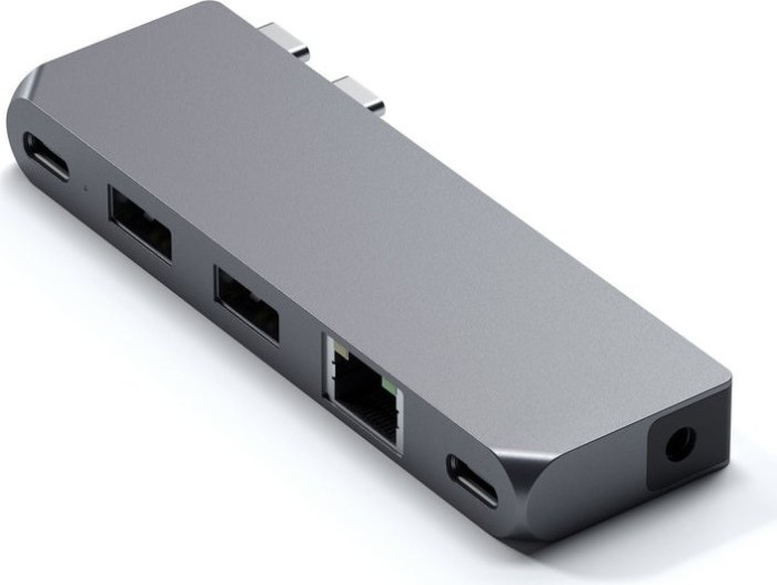 Satechi Pro Hub Mini Adapter, Space Gray, 2x USB4 [Stecker] (ST-UCPHMIM)