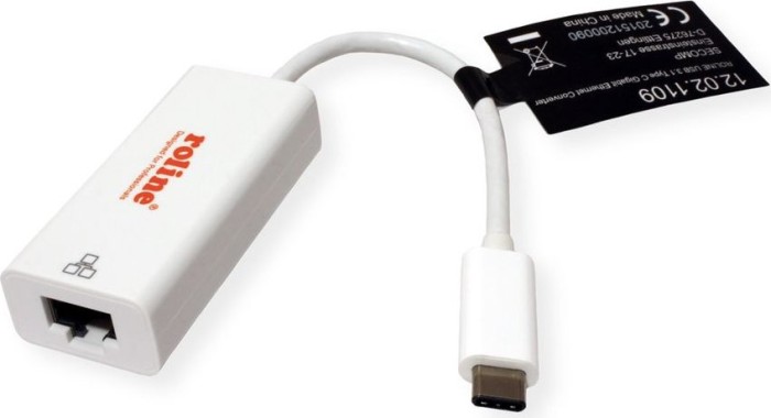 Roline / Secomp LAN-Adapter, RJ-45, USB-C 3.0 [Stecker] (12.02.1109)