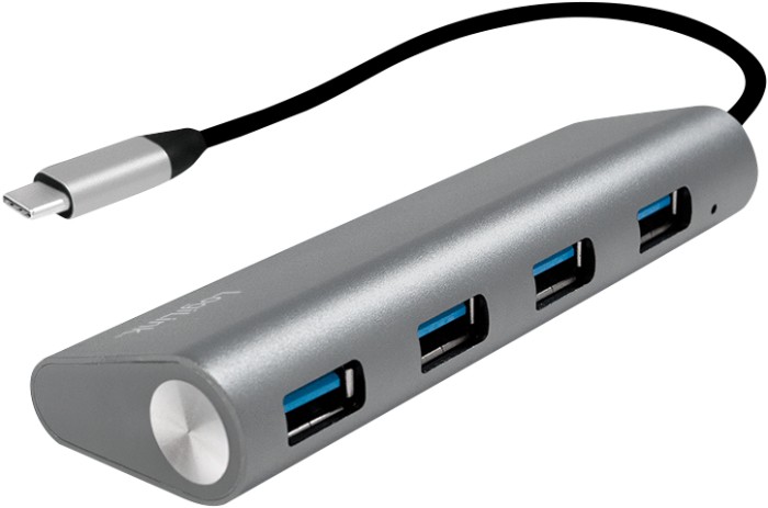 LogiLink USB-Hub, 4x USB-A 3.0, USB-C 3.0 [Stecker] (UA0309)