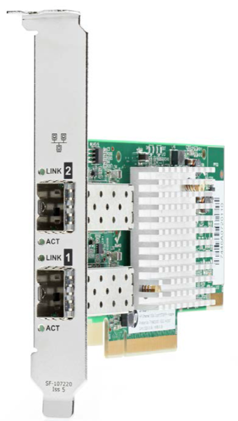 HP Intel X710 Dual Port X710-DA2 LAN-Adapter, 562SFP+, 2x SFP+, PCIe 3.0 x8 (727055-B21)