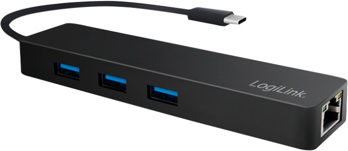LogiLink USB-Hub, RJ-45, USB-C 3.0 [Stecker] (UA0313)