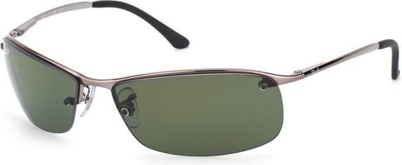 Ray-Ban RB3183 Top Bar 63mm gunmetal/green polarized (Herren) (RB3183-004/9A)