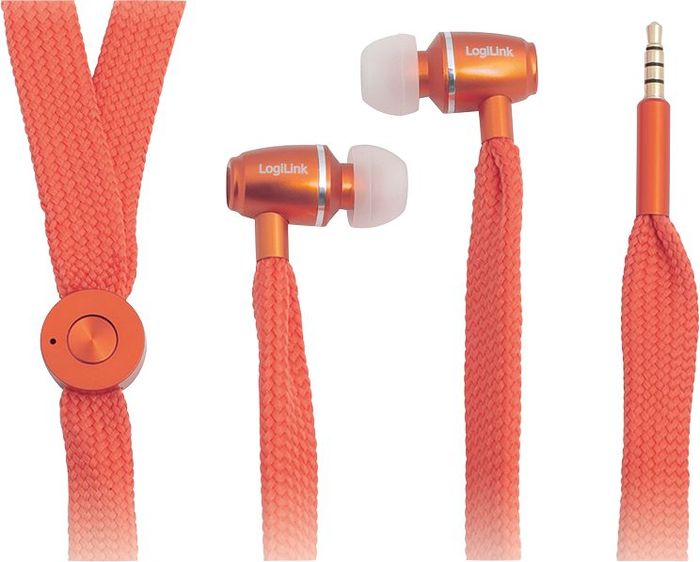 LogiLink In-Ear Stereo Ohrhörer orange (HS0027)