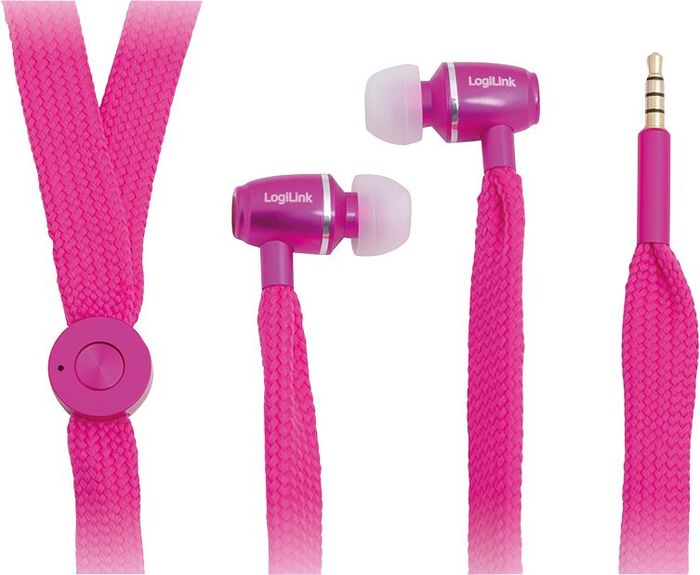 LogiLink In-Ear Stereo Ohrhörer rosa (HS0026)