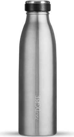720°DGREE milkyBottle Trinkflasche 500ml solid stainless