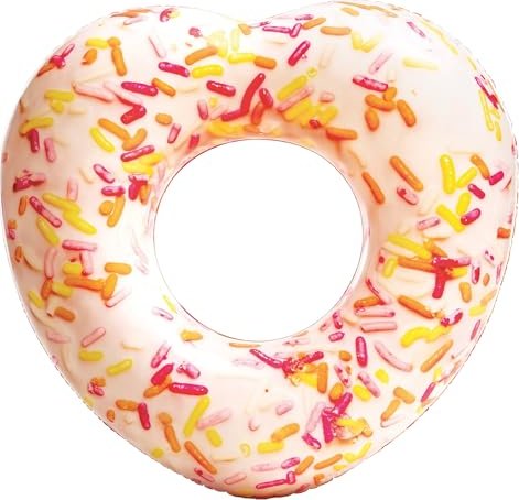 Intex Schwimmring Herz-Donut mit Zuckerstreuseln Schwimmhilfe (56253)