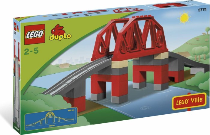 LEGO DUPLO Eisenbahn - Eisenbahnbrücke (3774)