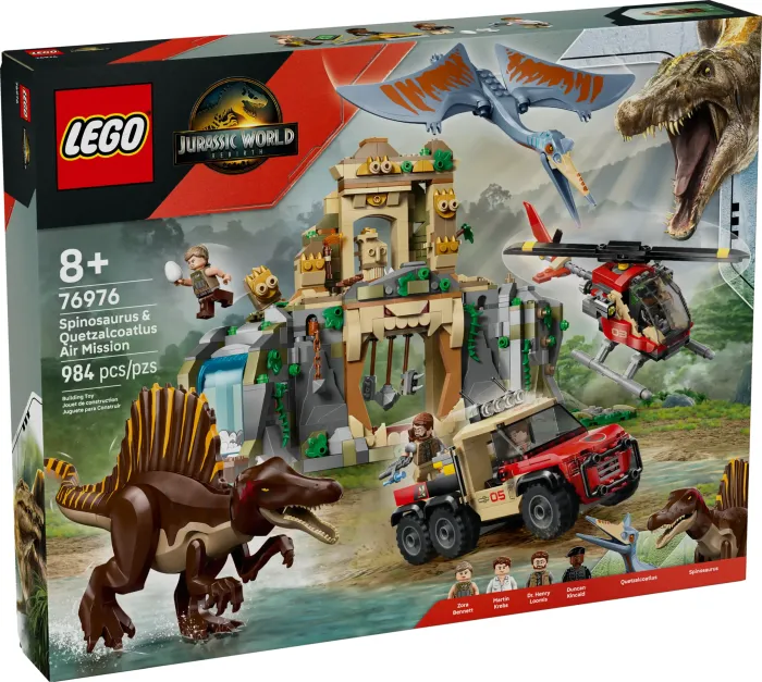 LEGO Jurassic World - Spinosaurier & Quetzalcoatlus: Hubschrauber-Einsatz (76976)