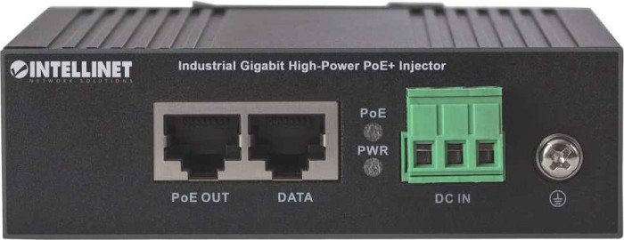 Intellinet Industrial Railmount Gigabit PoE-Injektor, 1x RJ-45, 30W PoE+ (561365)