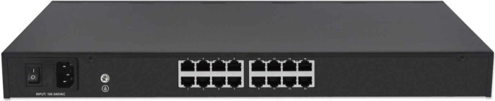 Intellinet AV Switch Rackmount Gigabit Switch, 16x RJ-45 (561464)
