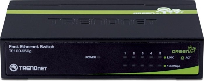 TRENDnet TE100 GREENnet Desktop Switch, 5x RJ-45 (TE100-S50g)