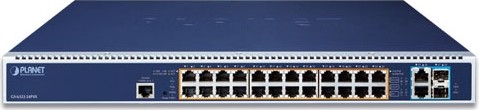 Planet GS-6322 Rackmount Gigabit Managed Switch, 26x RJ-45, 2x SFP+, 2280W PoE++ (GS-6322-24P4X)