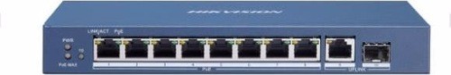 Hikvision Desktop Switch, 9x RJ-45, 1x SFP, 60W PoE+ (DS-3E0510P-E/M)