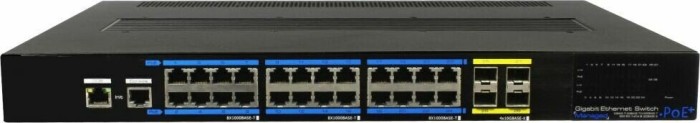 Allnet SG84 Rackmount Gigabit Smart Switch, 24x RJ-45, 4x SFP+, 350W PoE+ (ALL-SG8428FPM-10G / 158743)